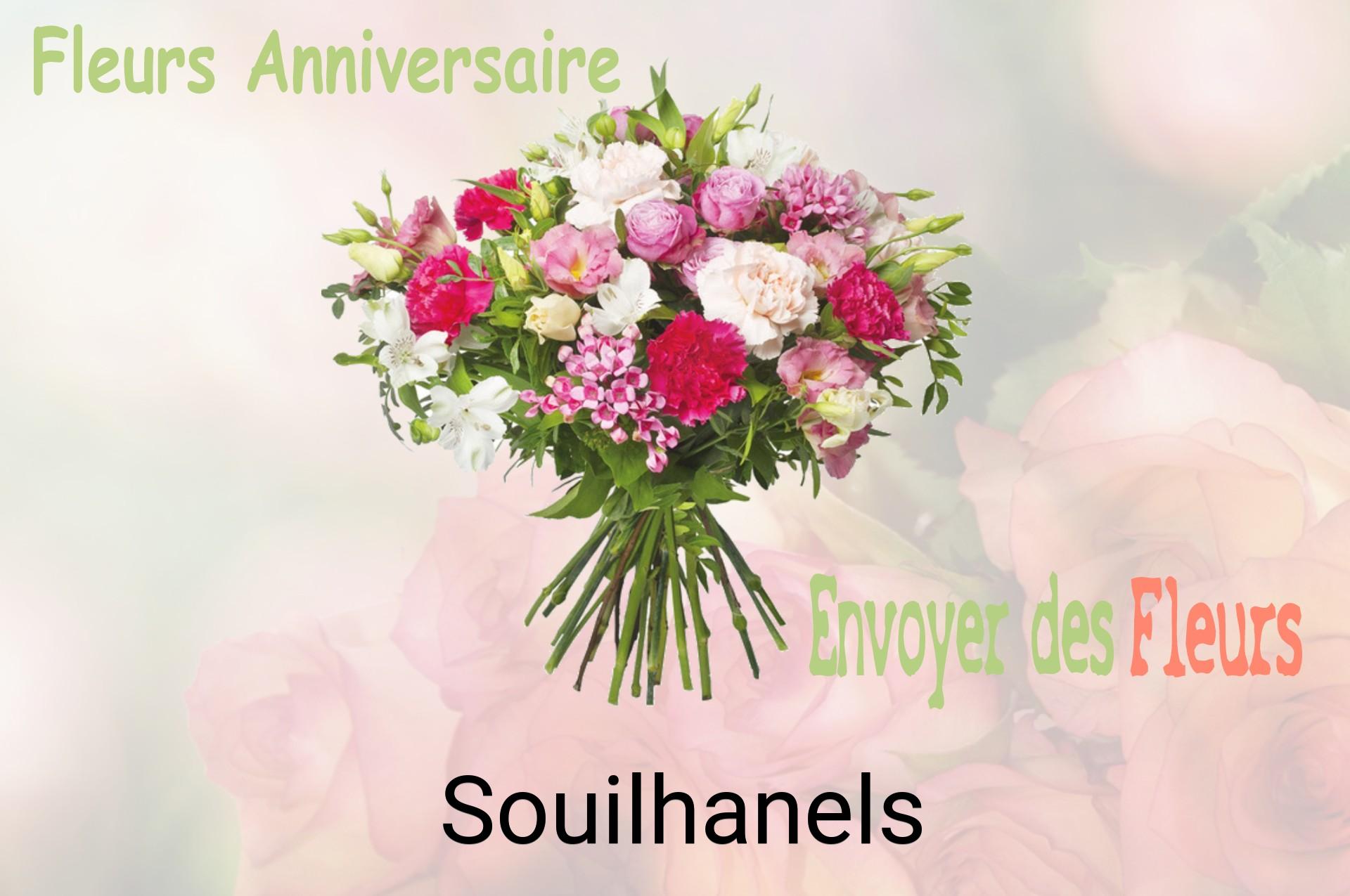 Bouquet de fleurs d’anniversaire livré à Souilhanels